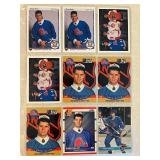 SHEET OF 9 ROOKIE/EARLY OWEN NOLAN C SHEET OF 9 ROOKIE/EARLY OWEN NOLAN C