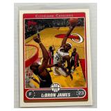 EARLY CARD 2006 TOPPS LEBRON JAMES