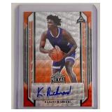 2021/22 Autographed Kadary Richmond Leaf Metal Ora