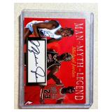 MICHAEL JORDAN MAN MYTH LEGEND PRINTED AUTO