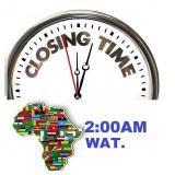 AFRICA - AUCTION CLOSING TIME - 2:00AM (11-2