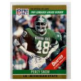 ROOKIE CARD 1990 PROSET PERCY SNOW ROOKIE CARD 1990 PROSET PERCY SNOW