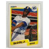 2ND YR CARD 1990 FLEER HOF KEN GRIFFEY J