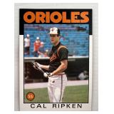 EARLY CARD 1986 TOPPS HOF CAL RIPKEN