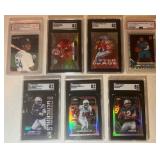 Lot, (7) Collections of Graded Cards