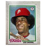 1978 TOPPS JOSE CARDENAL CARD