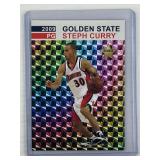 Stephen Curry 2009 gold prism rookie car