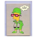 Bart Simpson Eat My Shorts Saddam card B