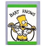 Bart Simpson Bart Knows promo card