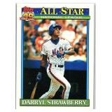 1991 Topps #402 Darryl Strawberry