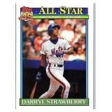 1991 Topps #402 Darryl Strawberry
