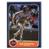 ROOKIE CARD 1986 FLEER LENNY DYKSTRA