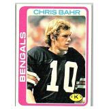 2ND YR CARD 1978 TOPPS CHRIS BAHR