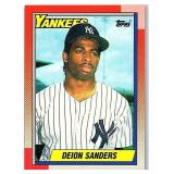 ROOKIE CARD 1990 TOPPS DEION SANDERS