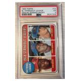 1969 Topps NL Strikeout Leader #12, Gibson/J PSA 5