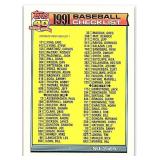 1991 Topps #263 Checklist 2 of 6