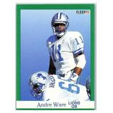 2ND YR CARD 1991 FLEER ANDRE WARE