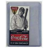 Babe Ruth Coca Cola baseball card