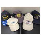 Lot (5) Pilot baseball caps