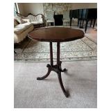 Vintage wooden ornate legs side table