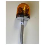 Sentry Rotating Beacon Light on Pole 76in Height