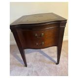 Side table with wheels