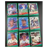 Lot (9) 1991 DONRUSS BASEBALL CARDS