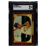 1955 Bowman Eddie Mathews SGC 2