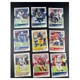 Lot (9) 2020 Panini Donruss Football Cards