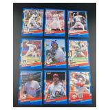 Lot (9)1991 DONRUSS BASEBALL CARDS