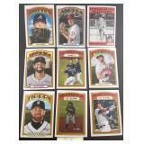 Lot, (9) 2021 topps heritage cards