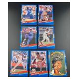 Lot (7)1991 DONRUSS BASEBALL CARDS