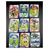 Lot (9) 2021 Panini Absolute Football