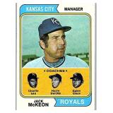 1974 TOPPS #166 Jack McKeon MGR