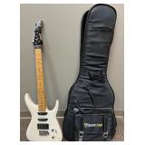 Alvarez Dana II White Electric Guitar with Scoop N