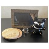 Lot of Desktop accessories (frame, coasters, drawe