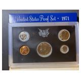 Lot (5) Coins 1971 United States Proof Set
