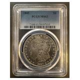 1889 Morgan Silver Dollar PCGS Ms63
