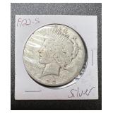 1922-S Silver Peace Dollar