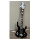 Glarry Burning Fire Electric 6 String Bass Guitar