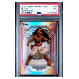 2024 MOANA TOPPS CHROME DISNEY REFRACTOR  PSA 9