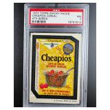 1973 TOPPS Wacky Pack Cheapios Cereal PSA NM 7