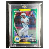 2021 PANINI PRIZM DRAFT PICKS AUTO Justice Thompso