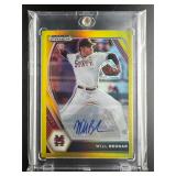 2021 Panini Prizm Draft Picks Will Bednar Gold Pr