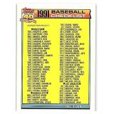 1992 Topps -#366 - Checklist - 3 of 6