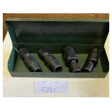 Vintage Drive Impact Socket Set in Steel Box