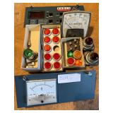 Lot of Pilot Lights and Meters