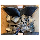 Wooden Crate w/Electrical sockets and accessories