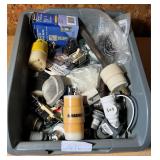 Lot Electrical Plugs and Sockets Crate included