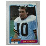 1981 TOPPS HOF JAN STENERUD CARD